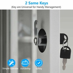 20mm Cylinder Cam Key Locks Tool Box File Cabinet Desk Drawer 4Pcs/Set w/ 8 Keys