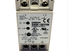 Omron S82K-00705 Power Supply 100-240VAC 5VDC 1.5A