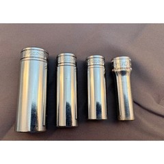 Snap-on 1/2 Drive Deep Socket Set 4pc 3/4 11/16 1/2 10mm 6-Point SFS24 SFSM10