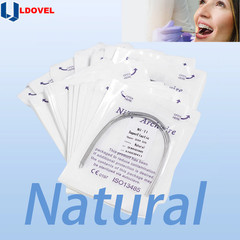 10pcs/pk Dental Ortho Elastic Niti Arch Wire Rectangular Natural Bracket Braces