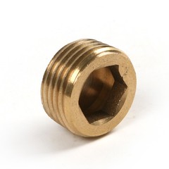 20pcs 1/8″ 1/4″ 3/8″ 1/2″ NPT Brass Hex Countersunk Plugs Socket Pipe Fittings