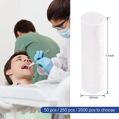 2000PCS Dental Cotton Rolls 1.5″x3/8″ Nosebleed Plug Non-Sterile High Absorbet