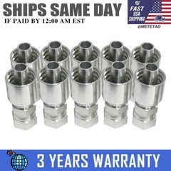10PCS 10643-12-12 HYDRAULIC HOSE FITTINGS For Parker 3/4″ FEMALE JIC