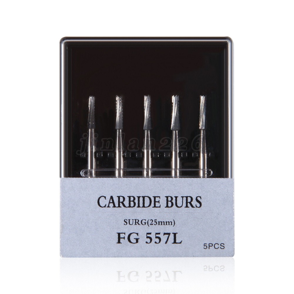 Burr Dental Surgical Burs 557L Long 25mm Carbide Bur High Speed FG SURG FGOS SL
