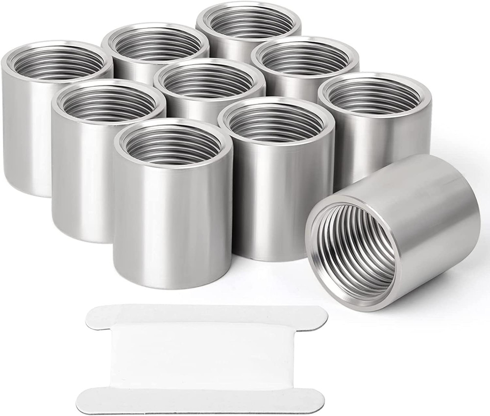 10PCS 304 Stainless Steel Cast Pipe Fitting, Coupling, 1/2″ X 1/2″ NPT Female Th