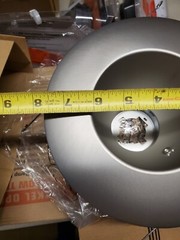 Lot of 1 Lithonia Lighting 6″ Nickel Open Shallow Trim CO1BN Recessed Ceiling