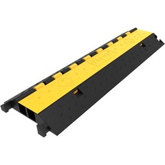 5pcs Rubber 2 Channel Cable Protector Ramp Cable Wire Cord Guard Ramp Speed Bump
