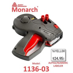 Genuine Monarch 1136-03 Alpha/Numeric Gun (2 Line) – Authorized Dealer (1136-03)