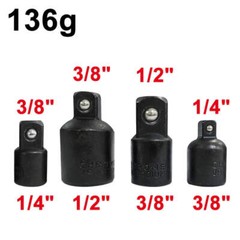 4pc Silver Black Variable Diameter Sleeve Square Sleeve Conversion Flying Head A