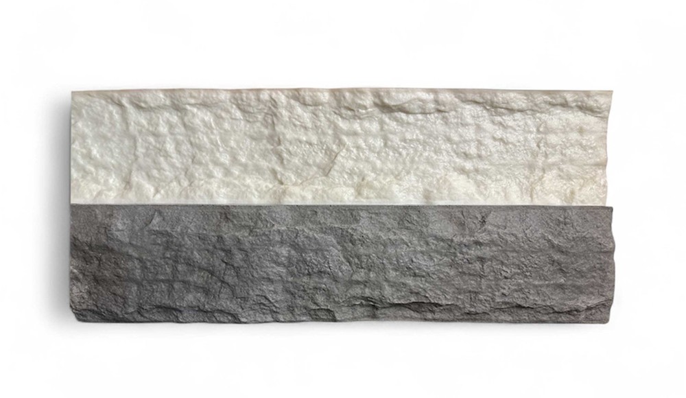 Chiseled Edge Concrete Step Form Liner, 8’L x 7.5”W x 1.5”D