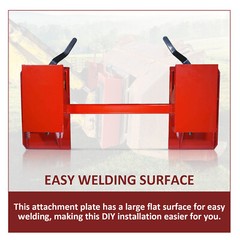 4000LBS Skid Steer Quick Tach Conversion Adapter Plate Attachment For Bobtach