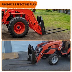 46″ Skid Steer Quick Attach Frame W/2″ Receiver Hitch & 48″ Blades 4000 LBS US