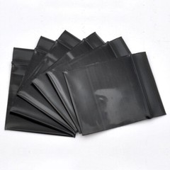 100pc Two-Sided Black Soft Plastic Sealable QuickQlick™ Bags ~2.5x4in Outer Size