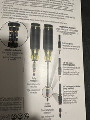 Klein Tools 32304 HVAC 14-in-1 Adjustable Screwdriver impact rated(533)