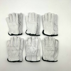 PIP 991K Leather Drivers Gloves Size Medium Keystone Thumb Slip On Cuff 6 Pairs
