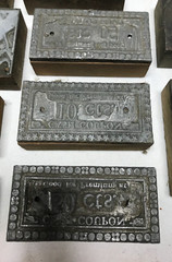 VTG Lot Letter Press Block Stamp Ink Print Type Advertising Wood Copper 2002-23B