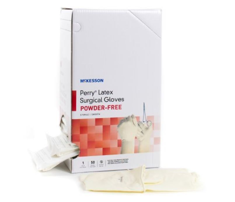 McKesson Perry Performance Plus Surgical Glove Size 7.5, Box of 50
