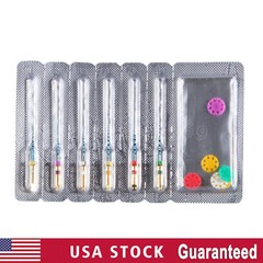 6pcs Dental Endo treatment Root Canal Engine Hand Use NiTi Rotary Files 25MM