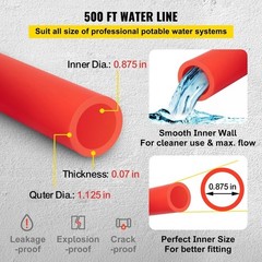 PEX-B Tubing 7/8 in-500 ft Coil Certified Non-Barrier Radiant Floor Heat