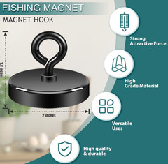Fishing Magnets super strong Large Neodymium Rare Earth Magnet 80-1600-1000 Lbs
