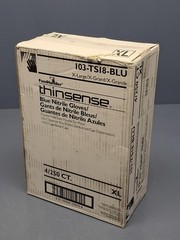 (1000 Gloves) FoodHandler Thinsense 103-TS18-BLU Nitrile Powder Free XL Blue