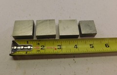 4 Machinist Tool Bit Setup Blocks. New, Cobalt. 1 1/8″ W x 1/2″ H x 1 1/4″ L &1″