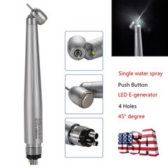 ASKEADNT Dental Surgical Handpiece 45 Degree High Speed 4 Hole LED
