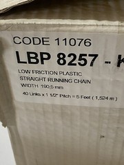 FLEXON System Plast Straight Running Chain LBP 8257 K750 FLAT TOP CHAIN