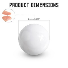 12 Pcs Ceramic Bearing Balls, 4 mm/0.157 in Zirconium Oxide Solid Round Balls…