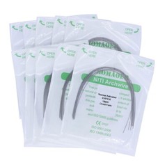 5×Dental Orthodontic Niti Thermal Activated Rectangular Arch Wires 16×16 Upper