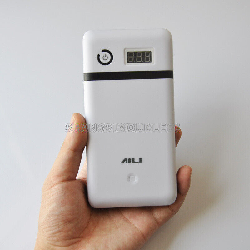 5V-21V 3.3A Mobile Power Bank Six 18650 Battery Charger White For 19V Laptop