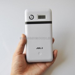5V-21V 3.3A Mobile Power Bank Six 18650 Battery Charger White For 19V Laptop