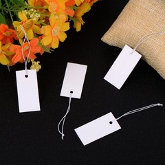Shappy 300 Pcs 0.8 x 1.58 Inches White Price Display Tags Marking Labels Disp…