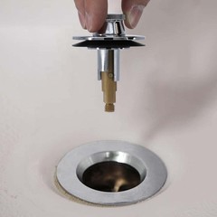 DANCO Lift and Turn Tub Bath Drain Stopper, Chrome (88599) No Size,