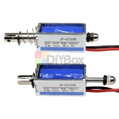 1-10PCS DC 6V 300mA 5N/10mm JF-0530B Pull-Push DC Solenoid Electromagnet