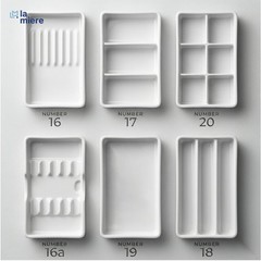 White Instrument Tray & Drawer Organizer, Autoclavable Dental Tray Holder, Wa…