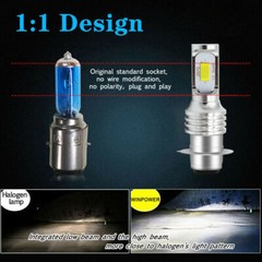 LED Bulb H6M Headlights White 6000K For Yamaha Raptor 700 700R 2006-2018 -2 Pack