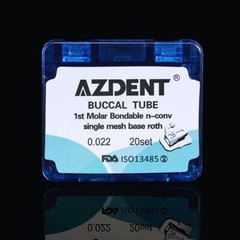 Dental Orthodontic Buccal Tubes 1st 2nd Molar Roth MBT 022 018 Bondable AZDENT