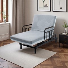 Electric Lift Bed for Seniors with OneTouch Backrest Lift & Wired Remote Control