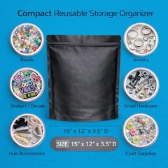12 Pack 1lb Mylar Bags 12” x 15” Assorted Random Designs Pound Packaging Pouches