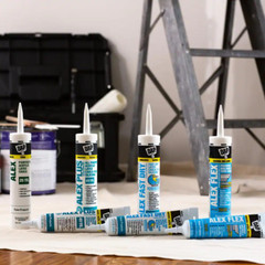 12-Pack DAP Alex Plus Acrylic Latex Caulk Plus Silicone Interior Exterior White