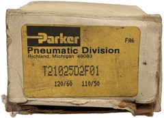 NEW PARKER T21025D2F01 SOLENOID VALVE 150PSI 110/120V 50/60HZ 7.2W
