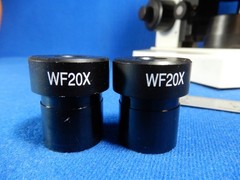 Omax Four Lens With Slide Stage Microscope Lightg and Aperature Control Good Use