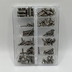 Assorted Small Stainless Steel Screws 120 Pieces High Quality Includes Case