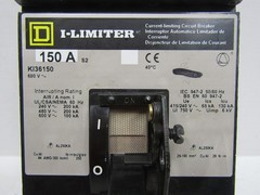 Square D KI36150 150 Amp 600V I-Limiter I-Line Circuit Breaker 150A 3-Pole