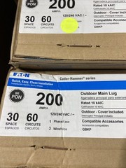 Eaton BRP30L200R 200A 60 Circuit Outdoor Main Lug Loadcenter 200A 30SP 60C 1PH