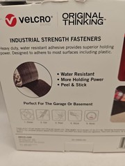 VELCRO Brand Heavy Duty Tape 16 Foot Roll,up to 10 lbs 1-1/2in Width, Black