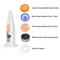 US 8Pcs Overdenture Retention Cap Inserts Set for Locator Abutment
