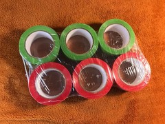 6 Rolls EBAY BRANDED Packaging Tape RED & GREEN Logo 2″ x 75 yards NEW SEALED!
