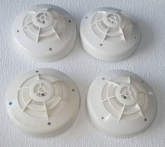 SILENT KNIGHT SD505-AHS ADDRESSABLE HEAT DETECTOR-BASE SD505-6AB/Cleaned-Tested!